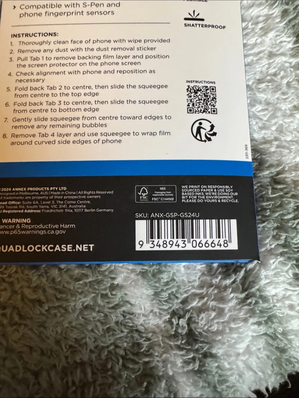 Screen Protector for Galaxy S24 Ultra - Twin Pack